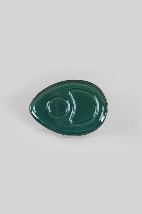 Hermia Juego de tazas de café de cerámica verde, 4 piezas